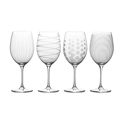Mikasa Cheers Bordeaux Wine Glass, Set of 4, 24 Ounce, Clear