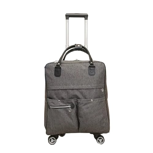 Rolling Duffel Bag with Wheels Waterproof Duffel Portable Travel Suitcase Unisex Expandable Folding Luggage Bags with Wheel(Grey)