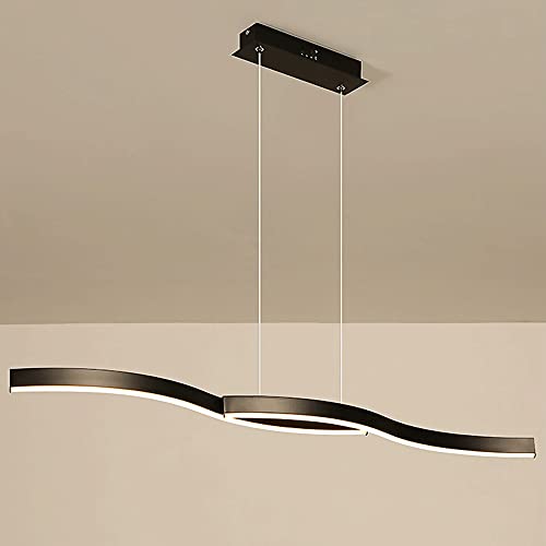 Candelabros de ondas de comedor creativos con pantalla acrílica 2