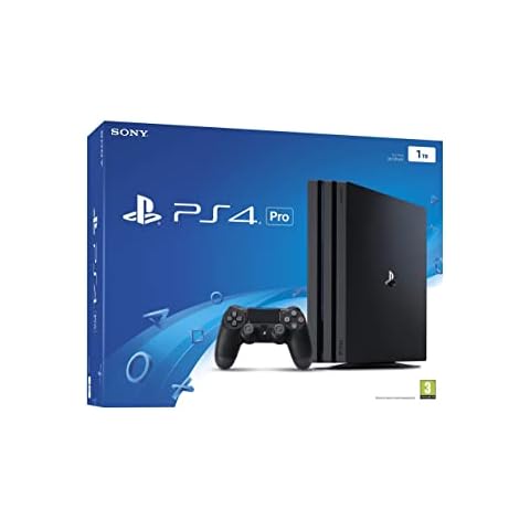 Sony PlayStation 4 Pro 1TB Console - Black (Renewed) Cover