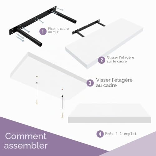 Étagère flottante Anika pour maximiser l'espace des petits salons - 8