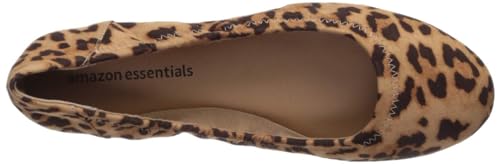 image for Amazon Essentials Women's Belice Slip On Ballet Flat, Light Brown Leop