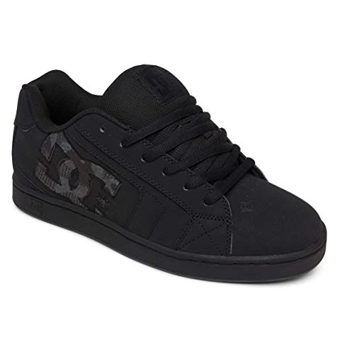 DC Shoes DC Shoes Men's Net Skate Shoe, Black Stencil, 6