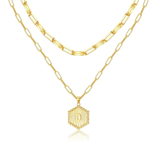 Collier avec initiale superposée pour femme, le cadeau minimaliste idéal