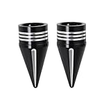 GUDITEM-CNC-Spike-Front-Axle-Nut-Covers-Caps-for-Harley-Touring-Street-Glide-Fat-Boy-Road-King-Electra-Glide-Tri-Glide-Dyna-Black