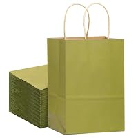 Lot De 16 Grands Sacs En Kraft Avec Poignées - 33x26x13 Cm - 16 Couleurs Différentes Pour Cadeaux Et Shopping