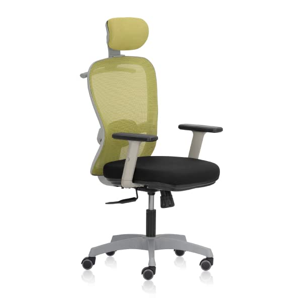 TransteelSmartGrey High Back Mesh Ergonomic Chair with Adjustable