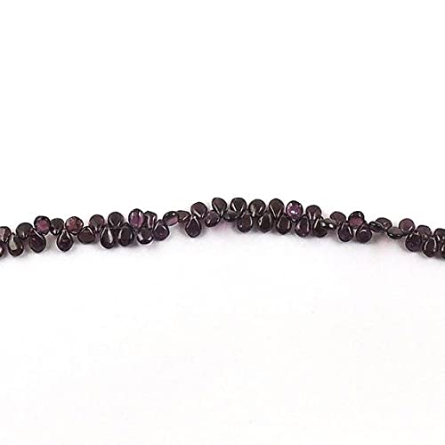 Garnet Smooth Briolettes 5mm 8mm - Perles de grenat en poire lisse pour la création de bijoux