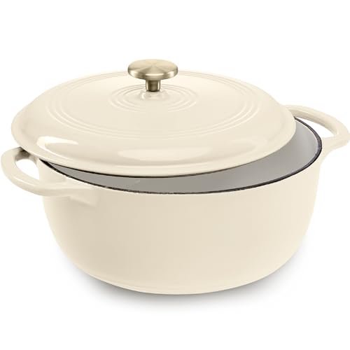 Best Choice Products 6 Quart Enamel Cast-Iron Round Dutch