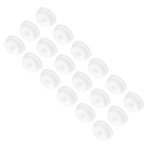 Image of MECCANIXITY 18pcs T-Shaped Silicone Plugs 31.3mm 1 1 /4 Inch Dia Snap in Plug Hole Seal Cover Round Rubber Stopper for Kitchen Rubber Bulkheads Waterproof Sealing Plugs White