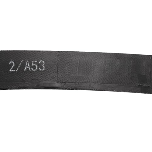 Image of uxcell 2 /A53 or 2 /4L550 Banded V-Belt Classic Wrapped Rubber, 2 Banded /2 Ribs, A Profile, 53 inch(1350mm) Inside Circumference