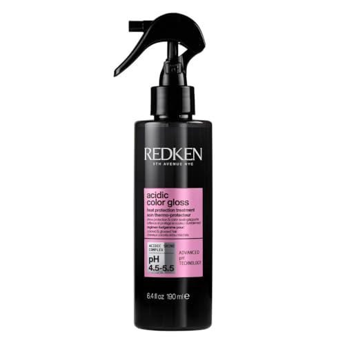 REDKEN Acidic Color Gloss Heat Protection Treatment 230°C, Leave-In Treatment, Hair Shine Spray, Colour Protection, 190ml
