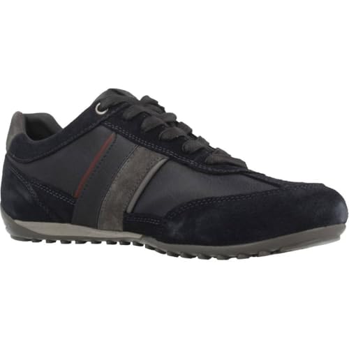 Geox Herren U Wells C Sneaker, Navy Dk Burgundy, 43 EU – Ansicht 5