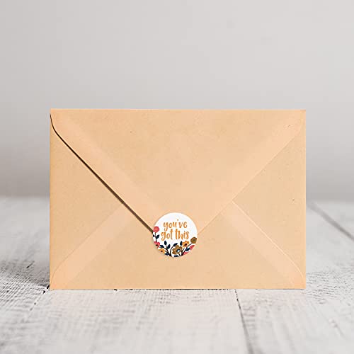 Painted Blossoms Encouragement Labels / 500 Modern Small Business Stickers / 1.5" Classroom Rewards / 8 Floral Motivational Designs #TOP4