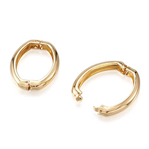 Cierres acortadores de collares oro 18k con conector twister ovalado para bisutería 2