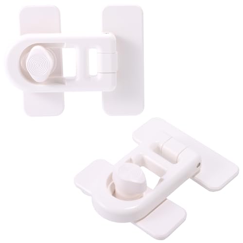 2pcs Baby Toilet Locks, Plastic Universal One-Handed Operation Toilet Lid