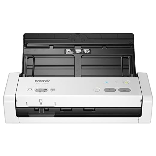 Brother Wireless Portable Compact Desktop Scanner, ADS-1250W, Easy-to-Use, Fast Scan Speeds, Ideal for Home, Home Office or On-the-Go Professionals