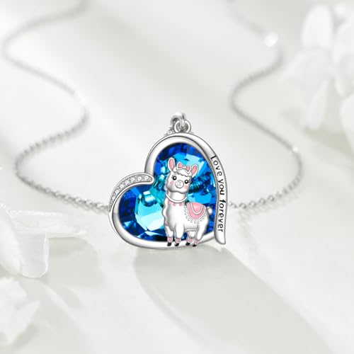 Animal Necklace 925 Sterling Silver Dachshund/Bee/Elephant/Fox/Penguin/Rabbit/Squirrel/Chicken Animals Heart Moon Pendant Cute Animals Jewellery Gifts for Women Animal Lovers2