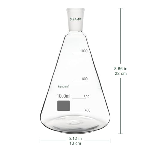 Fiole Erlenmeyer en verre 24/40 id_ale pour distillations 1000 ml
