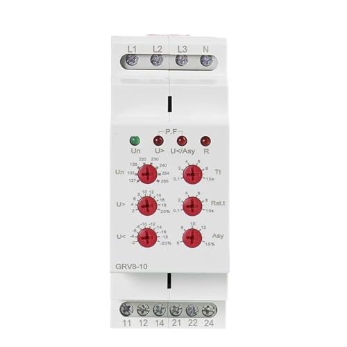 Relais de surveillance de tension triphasé GRV8-10 stop surtensions