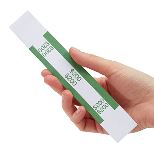Blue Panda 300-Pack Of Money Bands For Cash, Assorted Self-Adhesive Currency Straps For Bill Wrappers, Organizing, Sorting Cash, 9 Aba Standard Colors (7.75 X 1.25 Inches) #TOP3