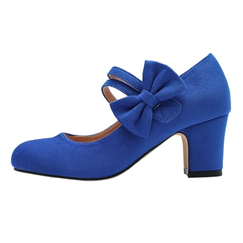 Trachtenschuhe Damen Pumps Elegant Bequem Dirndl Schuhe Absatzschuhe Riemchen Trachten High Heels...