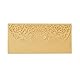 Pipilo Press Goldfarbene Geldumschläge für Geldgeschenke, lasergeschnittene Halter für Währung für Hochzeit, Geburtstag, 17,3 x 8,4 cm, 36 Stück