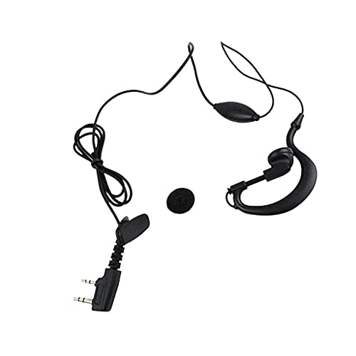 Image of Smars Earphone Microphone for Walkie Talkie Two Way Radio Earphones 2-Pin Mic Headset Earpiece (2 Pair)