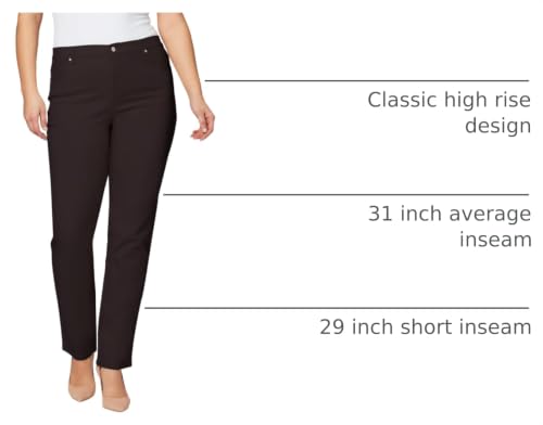 Image of Gloria Vanderbilt Womens Amanda Classic High Rise Tapered Jean Plus Size