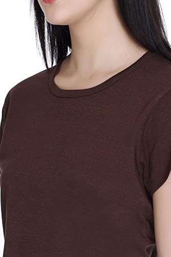 Image of GODFREY Women Round Neck Half Sleeve Cotton T Shirts