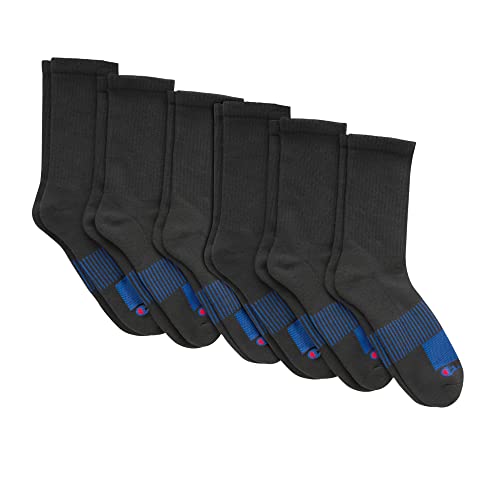 Champion Men's, Performance Crew Socks, 6-Pack