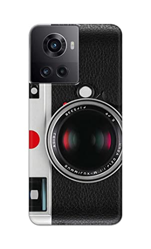Image of Printed Hard Back Cover Case for OnePlus 10R 5G 80W | 150W Back Cover (Vintage Camera) -702