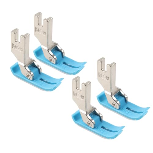 Prensatelas plástico azul para máquina industrial 4 piezas