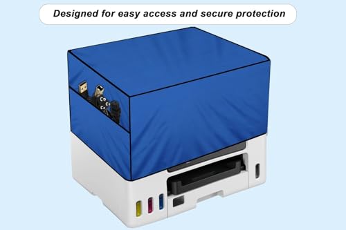 Image of The Furnishing Tree Polyester Waterproof & Dustproof Printer Cover - Compatible with Ink Tank Brother HL-T4000DW Printers, Royal Blue , Dimensions in DxWxH - ( 48x58x30 CM)