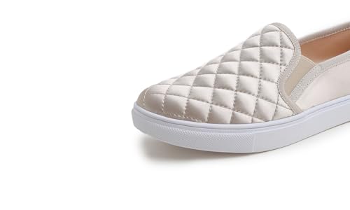 Image of FEVERSOLE Women's Casual Slip On Sneaker Comfort Quilted Loafer Flats