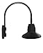 RAB Lighting GN4LED13NSSTB Gooseneck Style 4 13W Neutral LED 15 Shade Spot Reflector, Black
