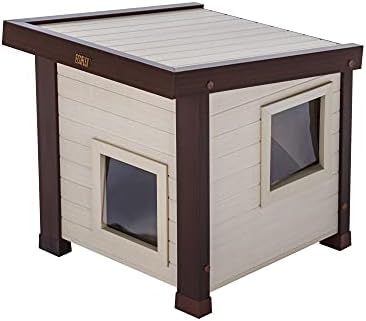 ecoFLEX Albany Outdoor Feral Cat House, Multicolor