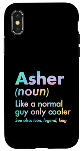 Asher Like A Normal Guy Only Cooler Legend King �t�@�[�X�g�l�[�� �X�}�z�P�[�X iPhone X/XS �p