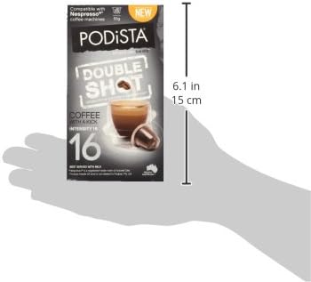 Podista Nespresso Compatible Coffee (Double Shot 10 pods-Intensity 16)