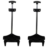 Carrinho Para Mochila Com Rodinhas 1 Haste 42 A 45cm Alumínio Leve 2 unidades