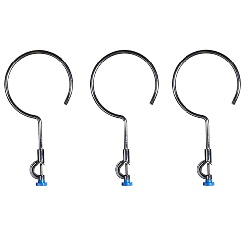 SEIWEI 3 Pcs Lab Support Retort Ring Open Extension Ring Brace with Smooth Surface for Rotating Stand Laboratory Support, Easy to Use (120 mm)