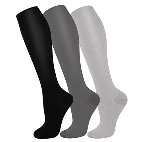 Image of FuelMeFoot 3 Pack Copper Compression Socks - Compression Socks Women & Men Circulation - Best for Medical,Running,Athletic