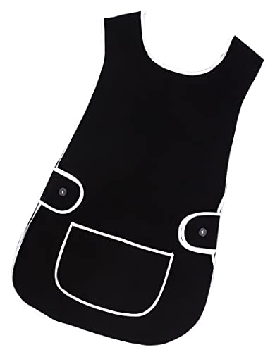 LINEN CLOSET Womens Tabards with Pockets for Men Ladies Cleaning Catering Chef Kitchen Aprons Unisex Hygea Tabard Apron Work Tabards - Image 2