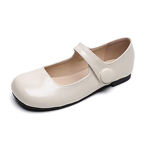 Image of LUXINYU Women's Slip on Flats,Classy Round Toe Solid Classic Mary Jane Ballet Dance Shoes Soft Comfortable PU Flat Shoes