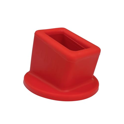 Image of Seat Belt Buckle Holder - Easy Access to The Buckles of Rear Seats - Plug The Seat Belt in with Only One Hand - Friendly to Kids, and Passengers with Special Needs (Red)