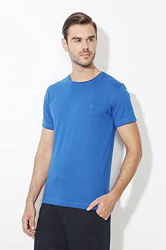 Image of Van Heusen Men Athleisure Regular Fit T-Shirt - Cotton Rich - Smart Tech, Easy Stain Release, Anti Stat, Ultra Soft, Moisture Wicking