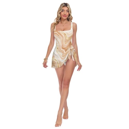 Maillot de bain une pièce avec jupe amovible pour vos journées spa