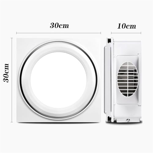 Ventilador de ventilación 30 x 30 cm combinado con luz LED para baño y cocina, potente extractor de 62W miniatura 2