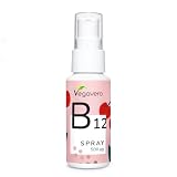 Vegavero Vitamin B12 Spray hochdosiert 500 µg - Methylcobalamin B12 für Energie & Immunsystem - Kirschgeschmack - zuckerfrei & ohne Alkohol - bioaktives Vitamin B12 vegan - 25 ml