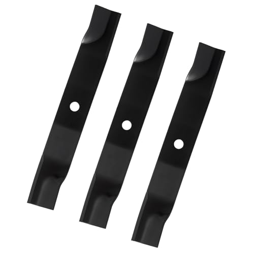 KANXAJJY 60 Deck Replacement Lawn Mower High Lift Blades for M128485 M131958 M144196 M163983 TCU15881 - Compatible with John Deere 1023E 1025R 737 757 797 997-3 Pack